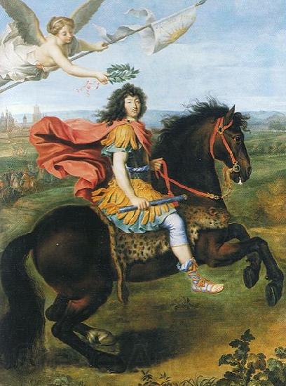 Pierre Mignard Louis XIV of France riding a horse Spain oil painting art
